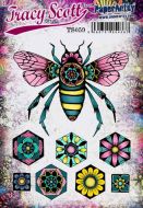 Tracy Scott A5 size PaperArtsy Cling Rubber Stamp Set (No. 59) - TS059