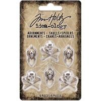 Tim Holtz Idea-Ology (*UK ONLY*) Adornments Skulls And Spiders 2021 (TH94161)