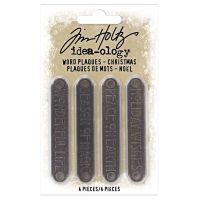 Tim Holtz Idea-Ology (*UK ONLY*) Word Plaques Christmas 2021 (TH94203)