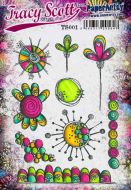 Tracy Scott TS001 (Was ETS01) - A5 Cling Rubber Stamp Set