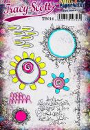 Tracy Scott TS014 (Was ETS14) PaperArtsy Cling Set Rubber Stamp 