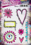 Tracy Scott TS015 (Was ETS15) PaperArtsy Cling Rubber Stamp Set