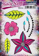 Tracy Scott TS016 (Was ETS16) PaperArtsy Cling Rubber Stamp Set