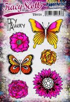 Tracy Scott TS020 (was ETS20) PaperArtsy Cling Rubber stamp set