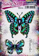 Tracy Scott TS026 (Was ETS26) PaperArtsy Cling Rubber Stamp Set