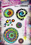 Tracy Scott TS035 (Was ETS35) PaperArtsy Cling Rubber Stamp Set