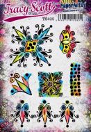 Tracy Scott TS038 (Was ETS38) PaperArtsy Cling Rubber Stamp Set