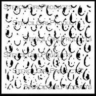 Trident 6 inch by 6 inch Stencil (S147) by Daniella Woolf for Stencil Girl