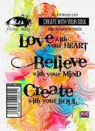 Create With Your Soul Stamp Set (VIS-CWS-01) by Visible Image