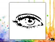 Eye Contact Visible Image Stencil