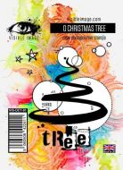 O Christmas Tree Visible Image (10cm x 7cm) stamp (VIS-OCT-01)