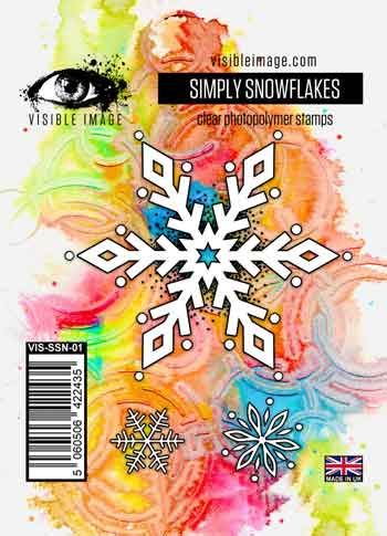 Simply Snowflakes Visible Image (10cm x 7cm) stamp (VIS-SSN-01)