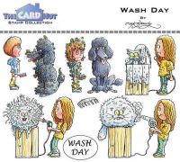 Wash Day a6 clear stamp set from Card Hut