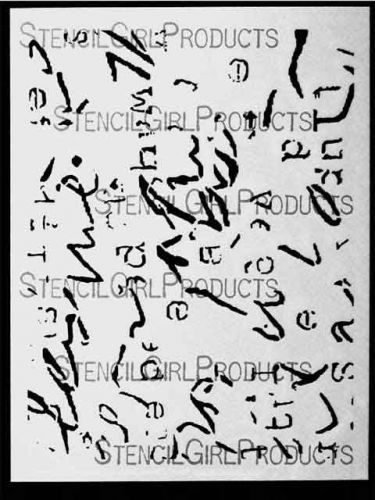 Word Play 9 inch by 12 inch Stencil (L134) by Daniella Woolf for Stencil Girl