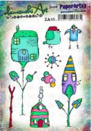 Zinski Art A5 Cling Rubber Stamp Set 05 (ZA05)