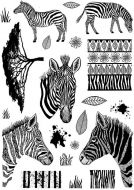 CS229D Hobby Art Stamps - Zebras 