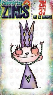 Zini ZN37 PaperArtsy 8cm by 5cm cling stamp