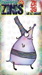 Zini ZN39 PaperArtsy 8cm by 5cm cling stamp