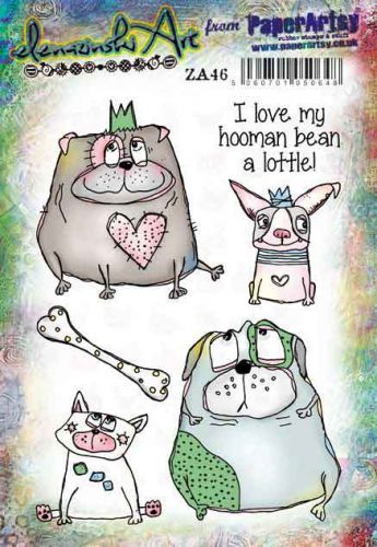 Zinski Art (ZA46) A5 Stamp Set for PaperArtsy