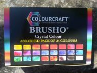 Brusho *UK ONLY* (Fixed 24 pack assorted - 24 x 15g pots)