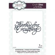 Creative Expressions Sue Wilson Craft Die Expressions - Thanks for Everything (CED5410)