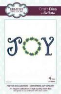 Creative Expressions Sue Wilson Craft Die Festive Collection - Christmas Joy Wreath (CED3030)