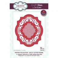 Creative Expressions Sue Wilson Craft Die Festive Collection - Holly Lattice Frame (CED3125)