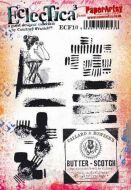 E Courtney Franich ECF10 Paperartsy a5 cling rubber stamp set