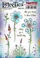 PaperArtsy -  Kay Carley - EKC19 A5 Cling Rubber Stamp Set