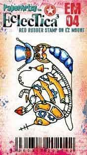 Eclectica Darcy Mini 04 EM04 Paperartsy Cling Rubber Stamp