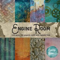 Engine Room 150mm square paper pad *UK ONLY* by Funky Fossil Designs (PA112)