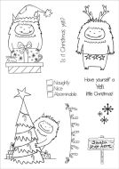 Is It Christmas Yeti A5 Polymer Stamp Set By Funky Fossil Designs (CS0134)