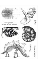 Prehistoric (CS0104) a5 clear polymer stamp set by Funky Fossil Designs
