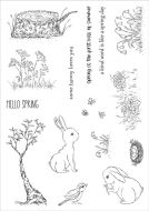 Spring in the Forest (CS0106) a5 clear polymer stamp set by Claire Brooking for Funky Fossil Designs