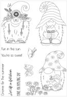 Gnome For The Summer A5 Polymer Stamp Set by Funky Fossil Designs (CS0132)