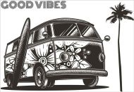 Good Vibes A6 Polymer Stamp Set by Funky Fossil Designs (CS0133)