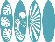 Surfboard Dies by Funky Fossil Designs (PA068)