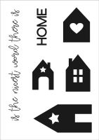 Home a7 polymer stamp set by Funky Fossil Designs (CS074a25)