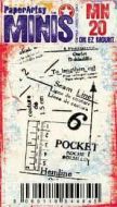 Ink And The Dog Mini MN20 Paperartsy Cling Rubber Stamp