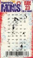 Ink And The Dog Mini MN23 Paperartsy Cling Rubber Stamp