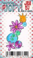 JOFY Mini 57 (JM57) PaperArtsy credit card sized cling rubber stamp