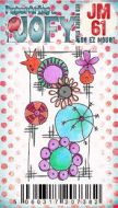 JOFY Mini 61 (JM61) PaperArtsy credit card sized cling rubber stamp