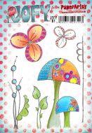 Jo Firth Young 61 (JOFY61) PaperArtsy A5 sized Cling Rubber Stamp Set