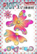 Jo Firth Young 64 (JOFY64) PaperArtsy A5 sized Cling Rubber Stamp Set