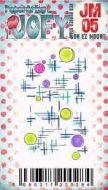 JOFY Mini 05 (JM05) PaperArtsy credit card sized cling rubber stamp
