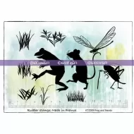 Frog and friends (KTZ309) A6 Unmounted Rubber Stamps by Katzelkraft