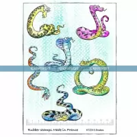 Snakes (KTZ315) A5 Unmounted Rubber Stamps by Katzelkraft
