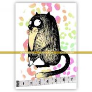 Big Cats 02 (SOLO073) Single Unmounted Rubber Stamp by Katzelkraft