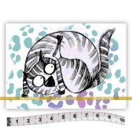 Big Cats 05 Elmer (SOLO076) Single Unmounted Rubber Stamp by Katzelkraft