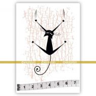 Cat 02 (SOLO002) Single Unmounted Rubber Stamp by Katzelkraft